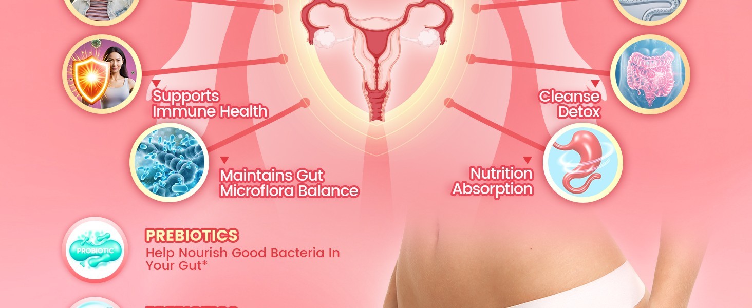 Vaginal Probiotics for Women, Feminine Balance pH Gummies 60pcs/1bag