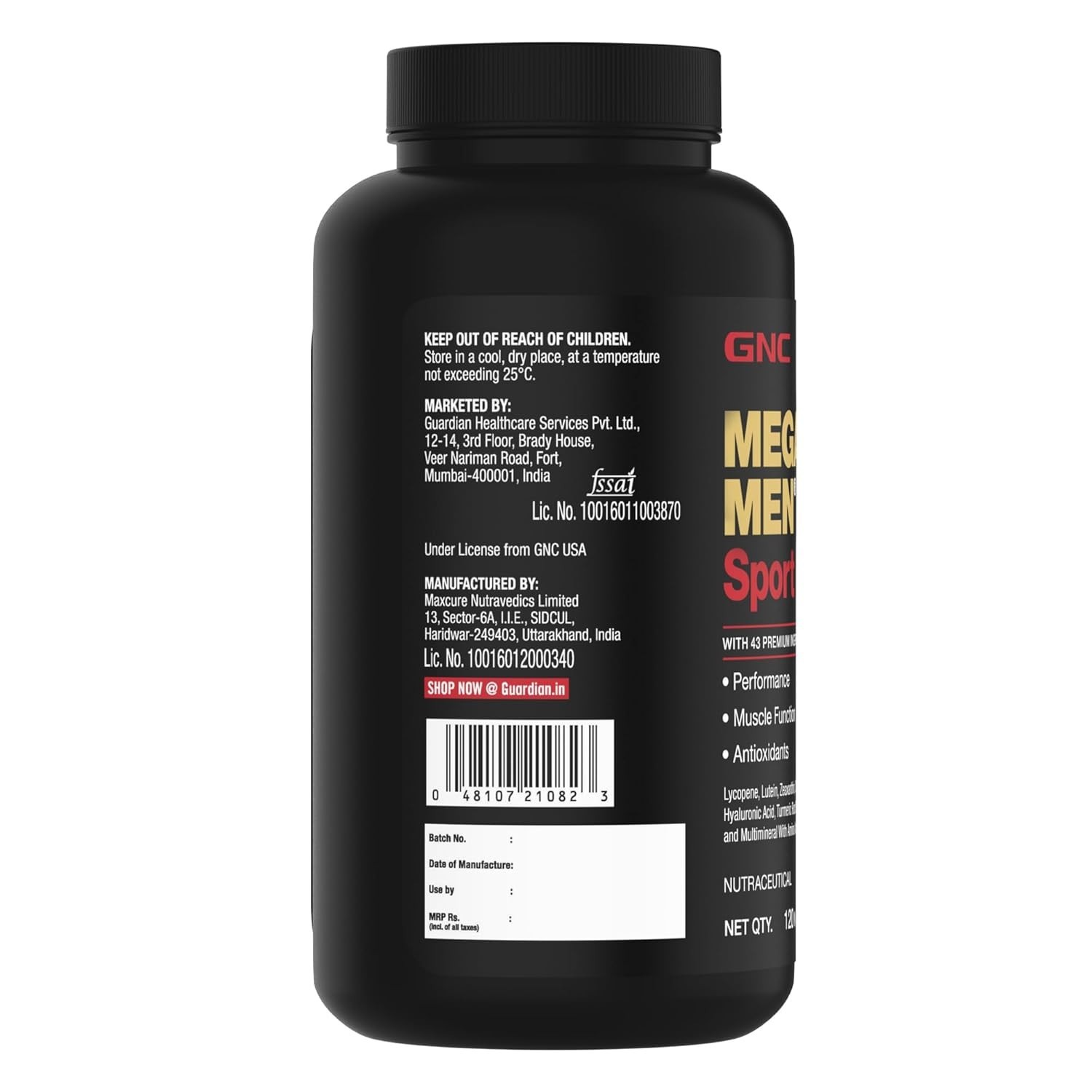 GNC MEGA MEN SPORT Multivitamin | 43 Premium Ingredients 120Tab