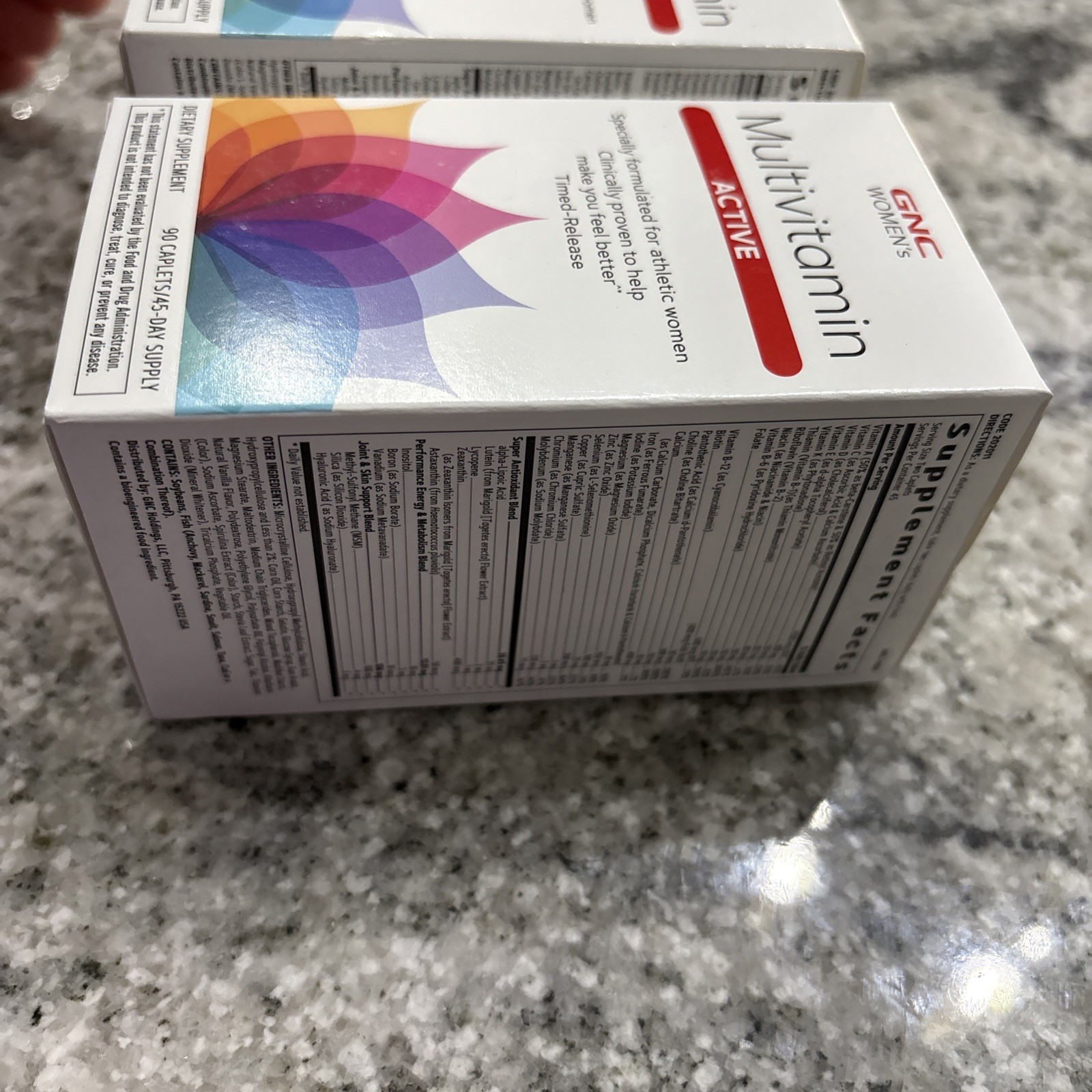 2 New GNC Women’s Multivitamin Active – 90 Caplets Each Box Exp. 10/2025