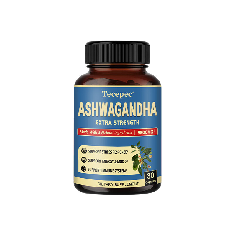 Ashwagandha Rhodiola rosea Extract Stress & Mood Support, 30/60/120 Capsules
