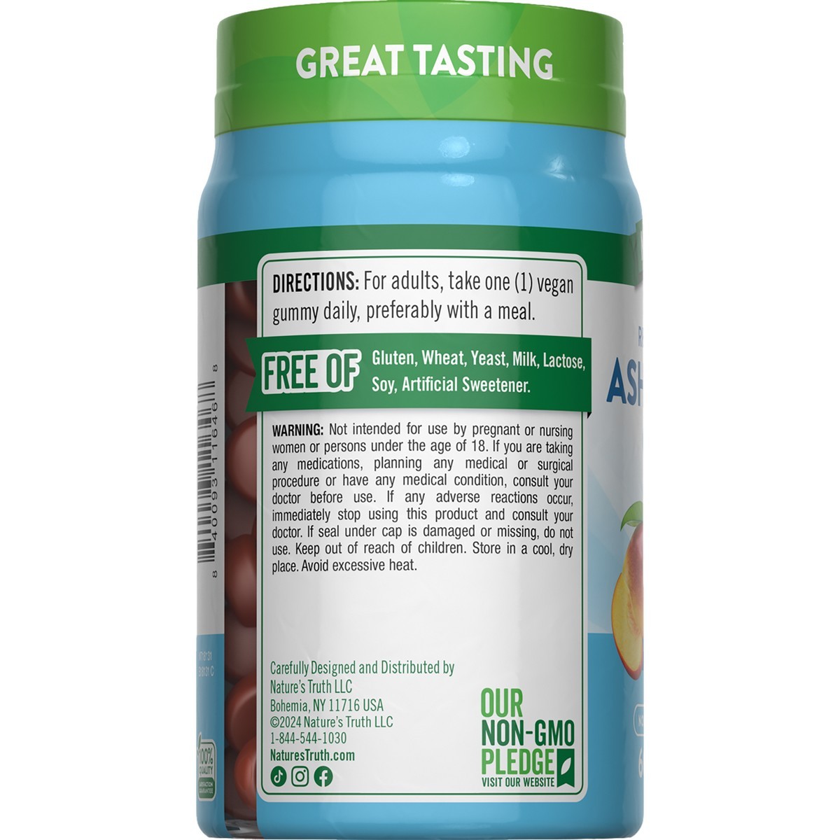 Natures Truth Ashwagandha Vegan Gummies – 60ct Tropical Fruit Flavor