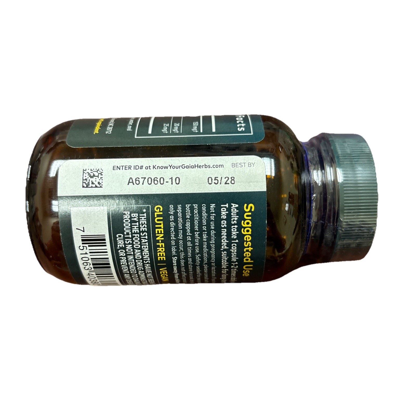Gaia Herbs Ginger Supreme 60 Caps Healthy Digestion Nausea Support Exp 05/28