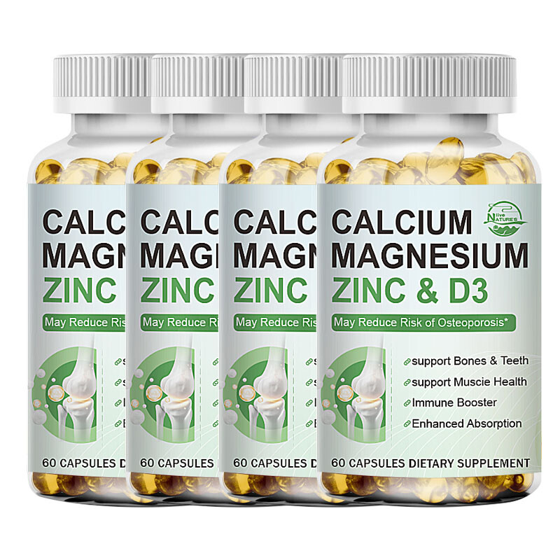 NEW Calcium Magnesium Zinc with Vitamin D3 Support Strong Bone & Muscle Health