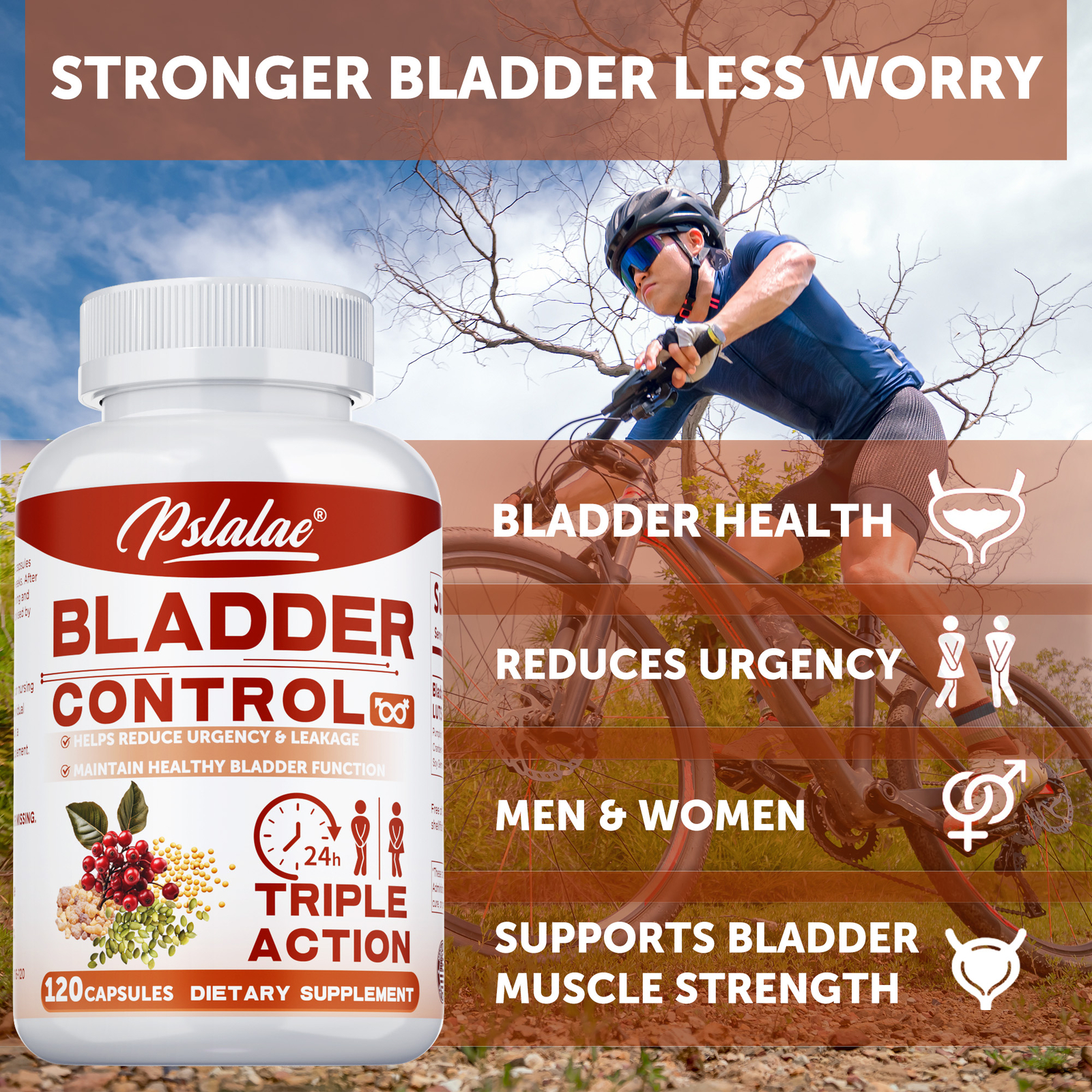 Bladder Control – with Pumpkin Seed Extract, Cranberry, Urinary Tract Health