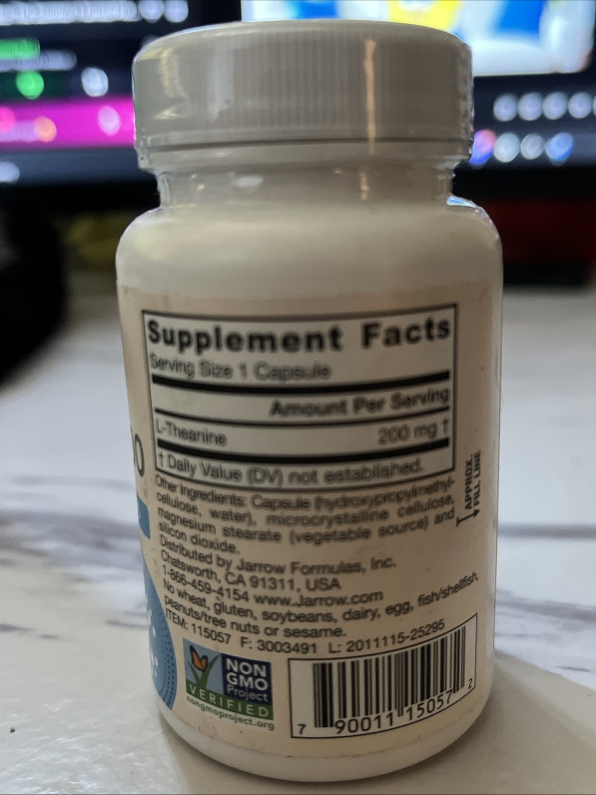 12/28 Jarrow Formulas Extra Strength Theanine 200 mg, Dietary Supplement That Pr