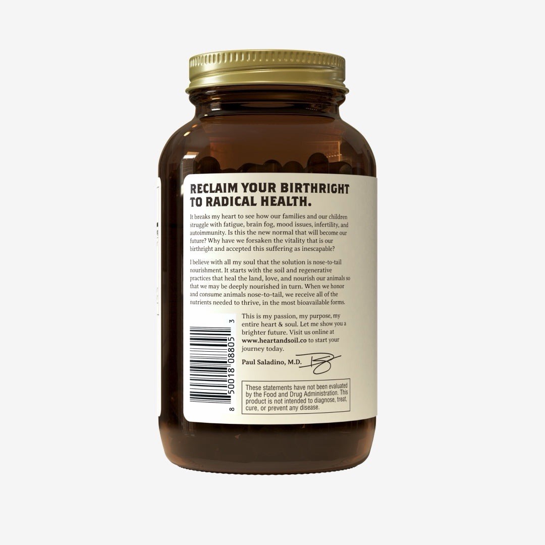 Heart Soil Life Blood Supplement 30 Day Supply, 180 Capsules