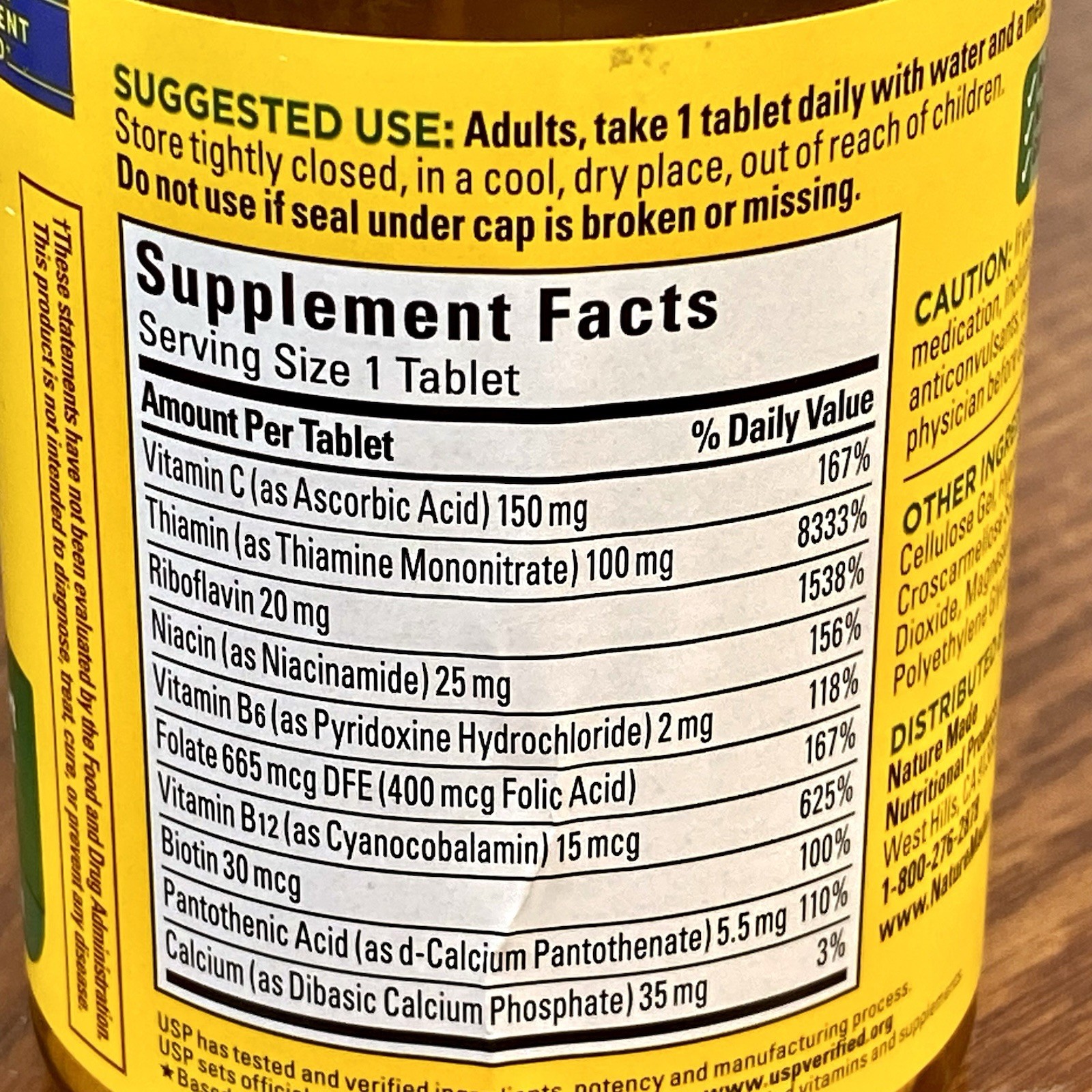 Lot of 2 ~ Nature Made ~ B-Complex with Vitamin C ~ 140 Tablets ~ Exp 06/2027