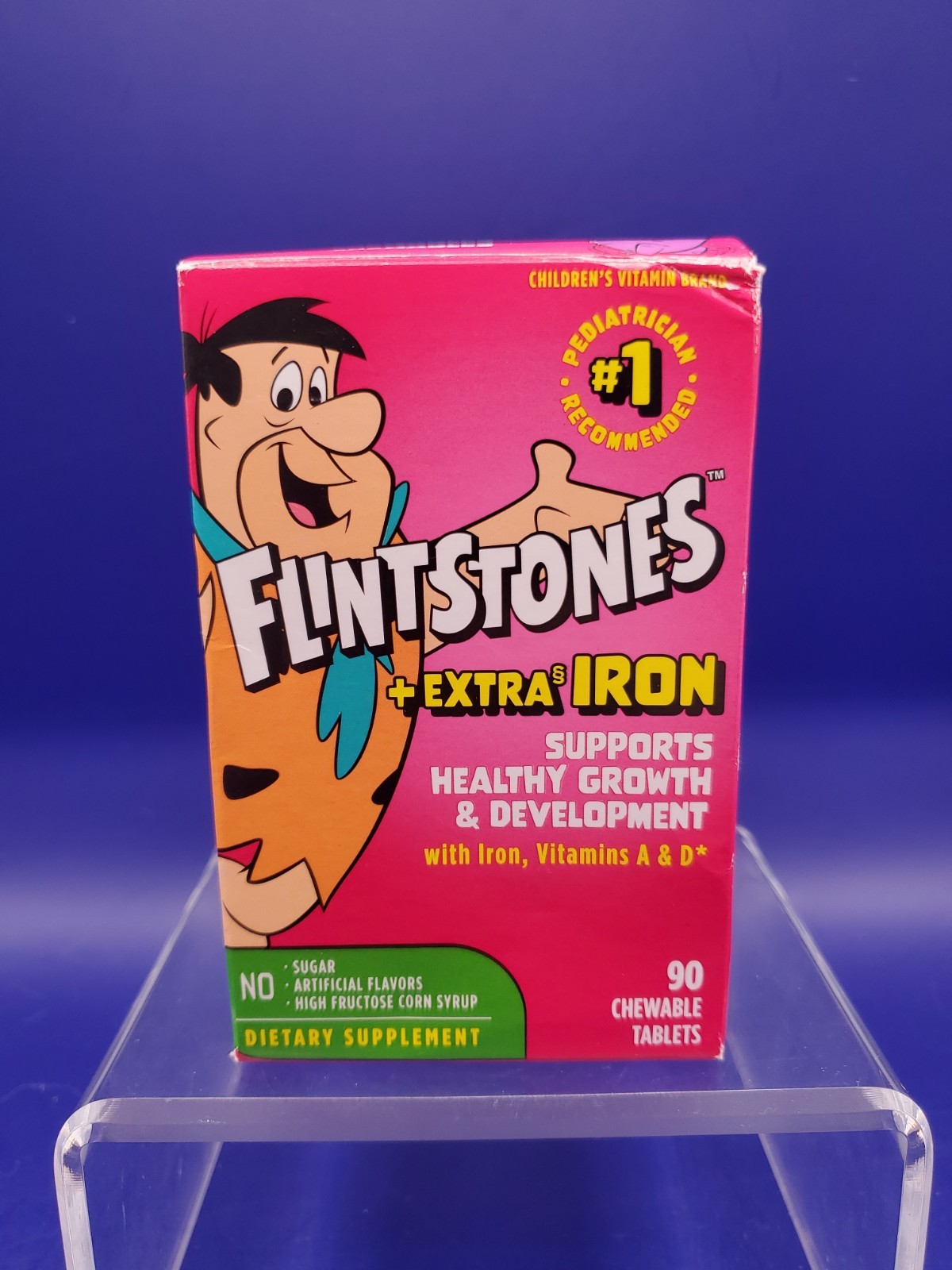 Plus Extra Iron Children’S Multivitamin Chewable 90Ct Tab No Sugar Exp 06/26
