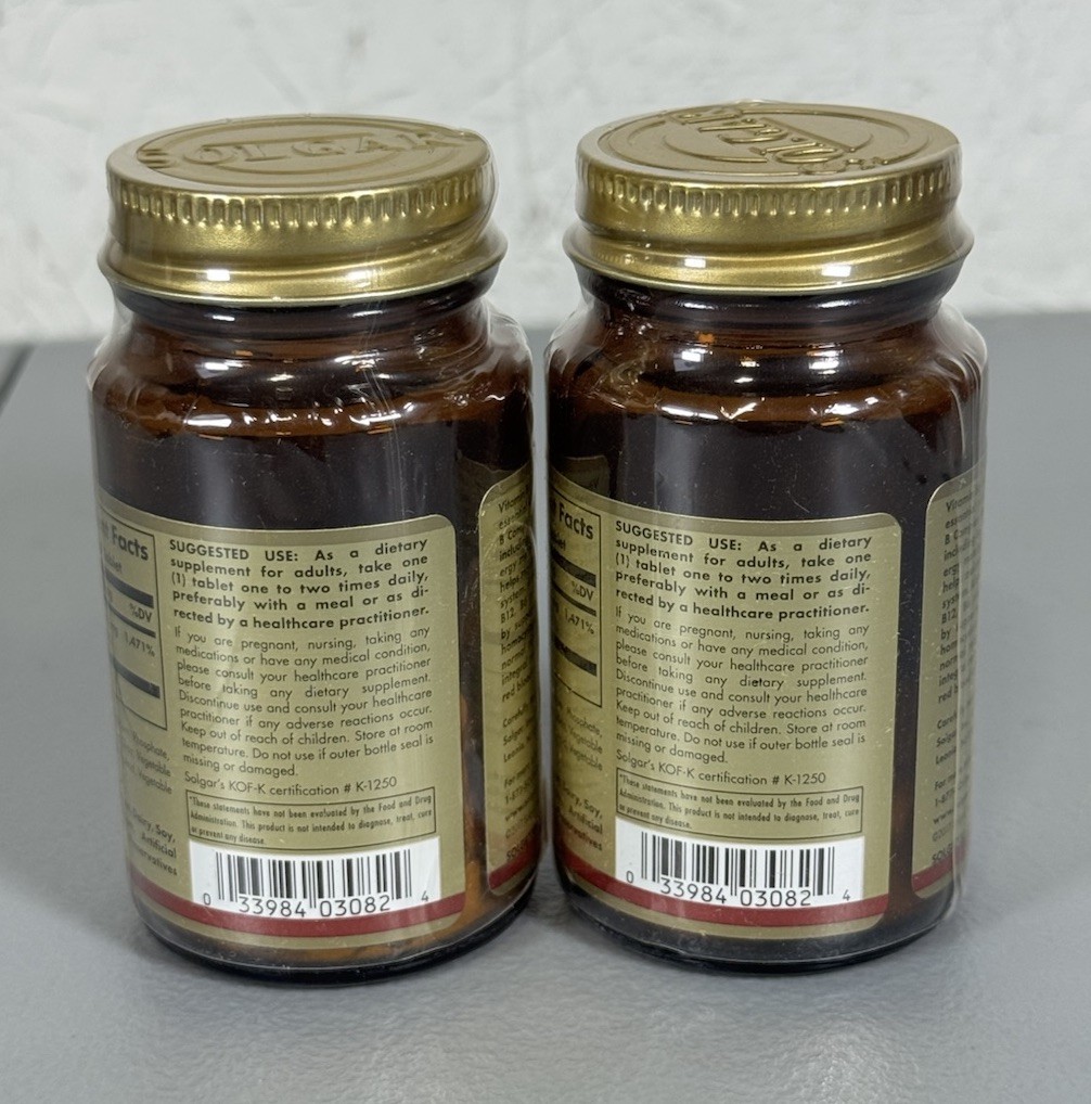 2 Count – Solgar Vitamin B-6 25mg 100 Tablets EXP 05/2026