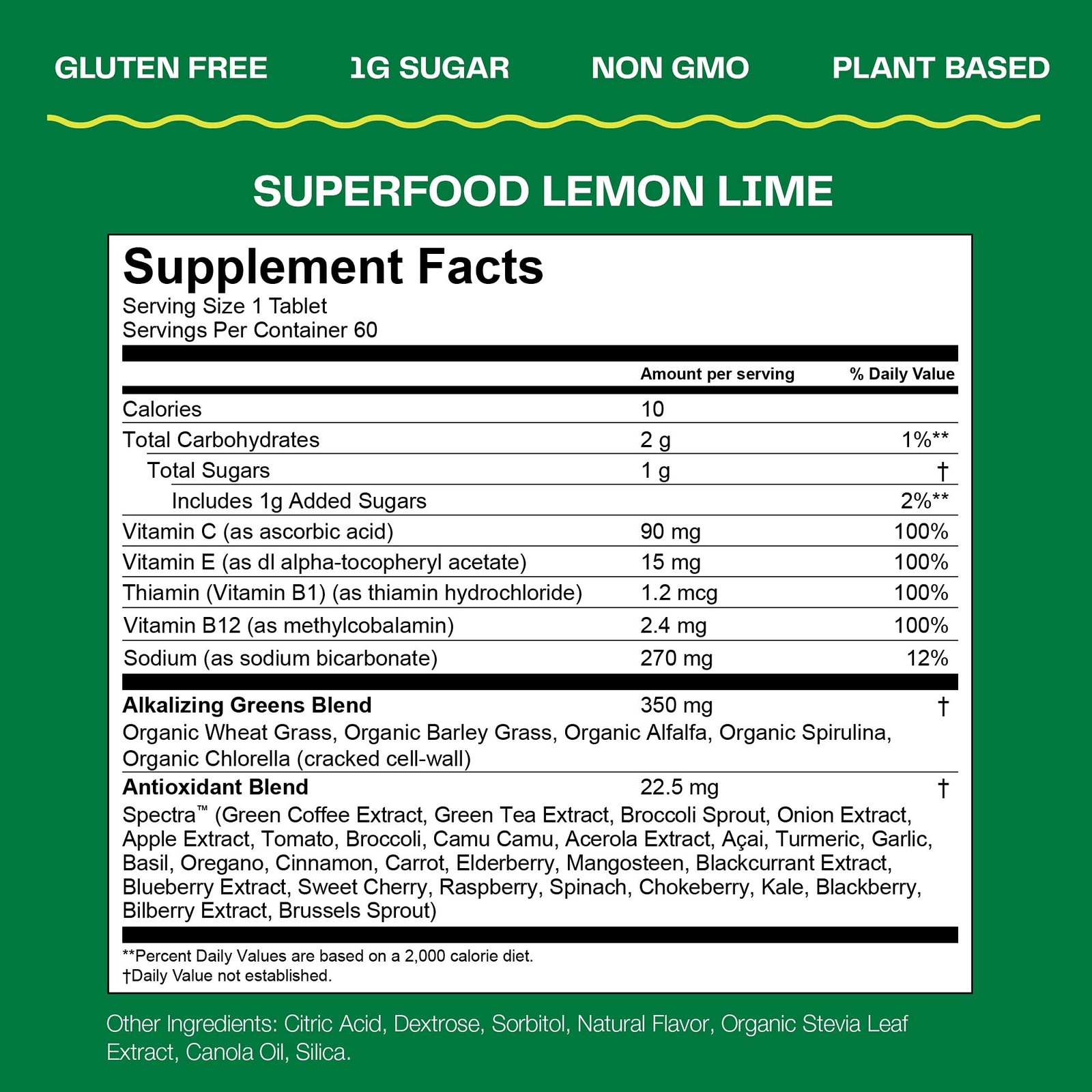 Amazing Grass Effervescent Tablets: Green Superfood Water Flavoring Tablet wi…