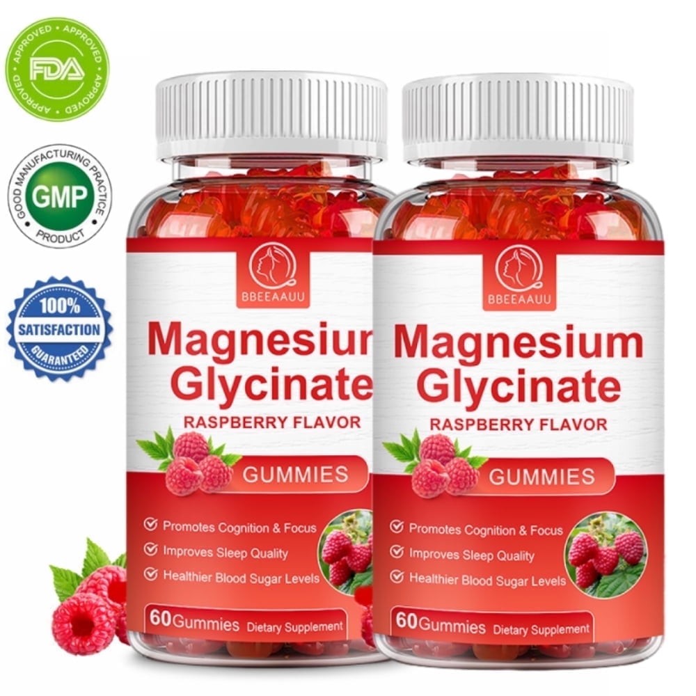 500mg Magnesium Glycinate Gummies Improve Sleep Promotes Cognition & Focus 120pc