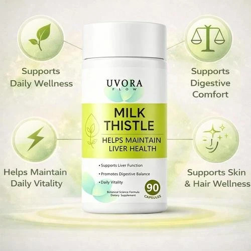 2PCS Uvora Milk Thistle Detox high-quality Herbal Supplement With Milk Thistl…