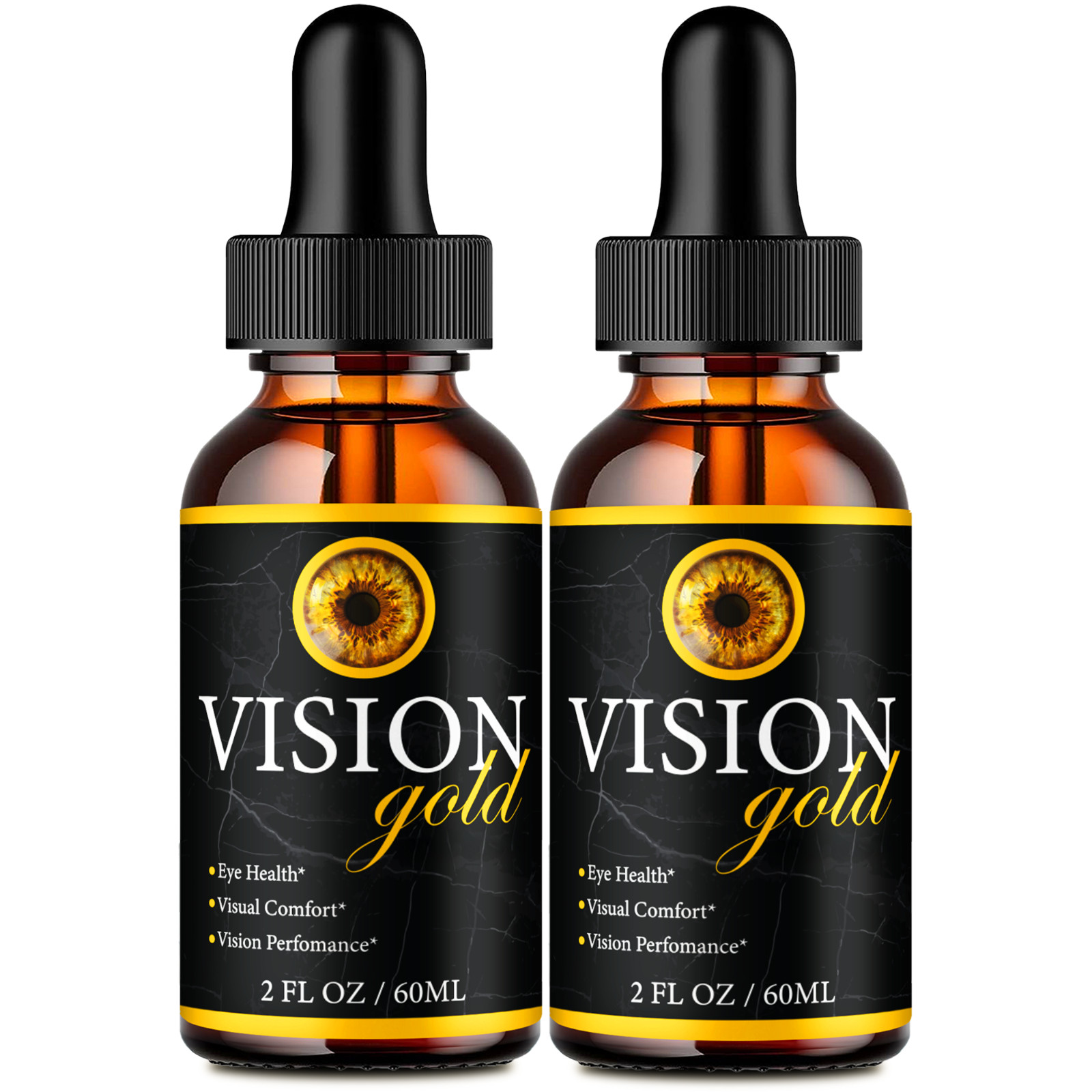 (2 Pack) Vision Gold Drops – Advanced VisionGold Oral Supplement for Eye Health