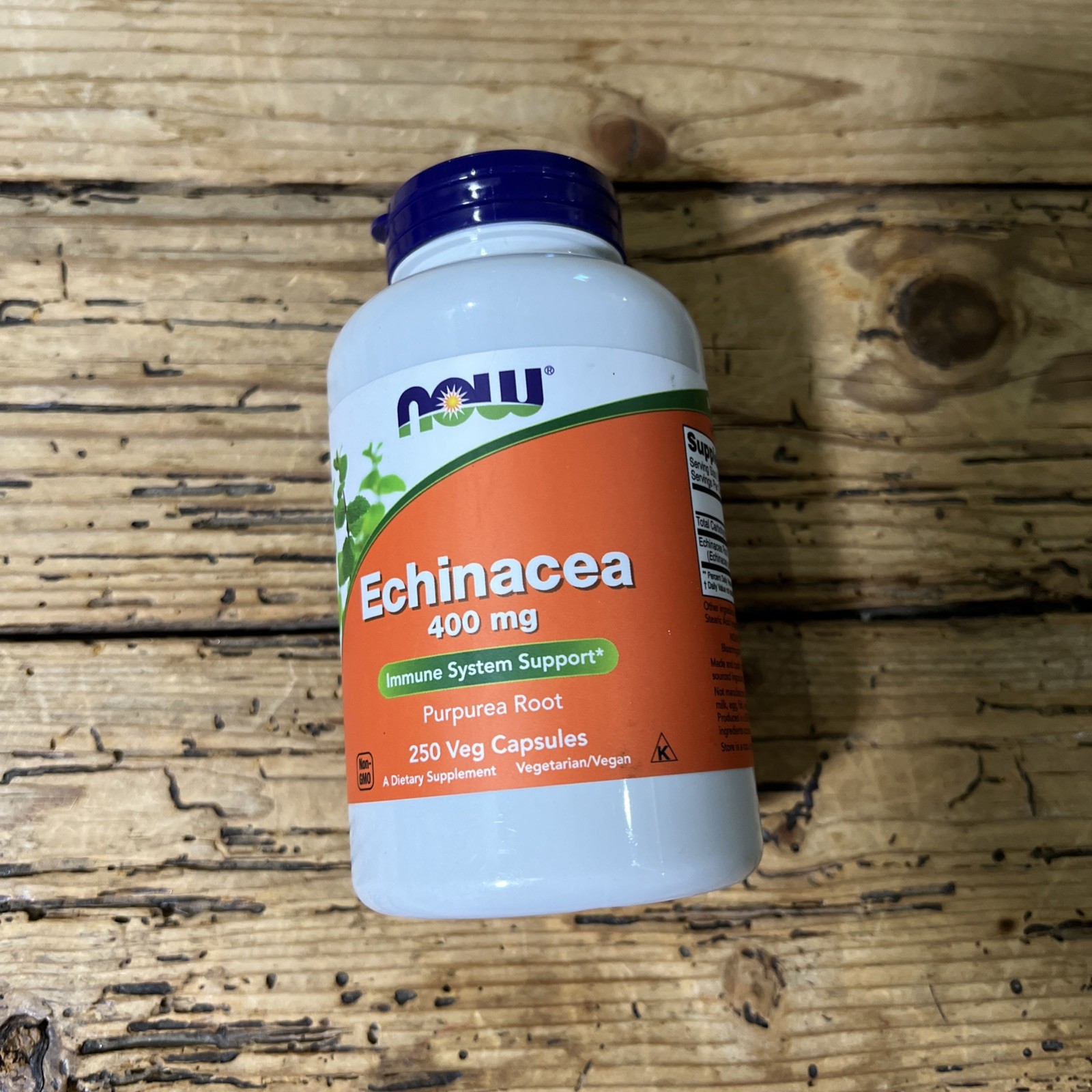NOW Echinacea – 400 mg – 250 Capsules – 01/2026 – New And Sealed