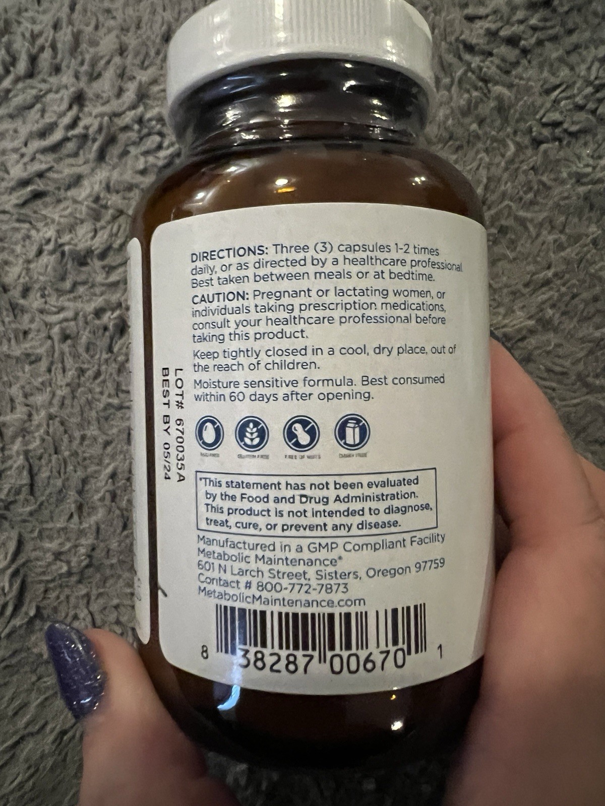 Metabolic maintenance Meta Calm. BEST BY DATE: 05/2024. EXPIRED BUT SEALED