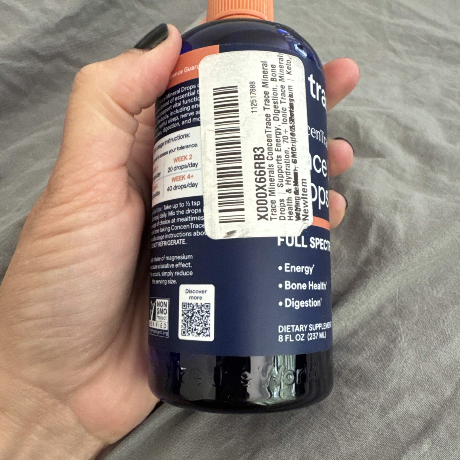 ConcenTrace Trace Mineral Drops | FULL Spectrum – 96 day supply 8 oz BRAND NEW