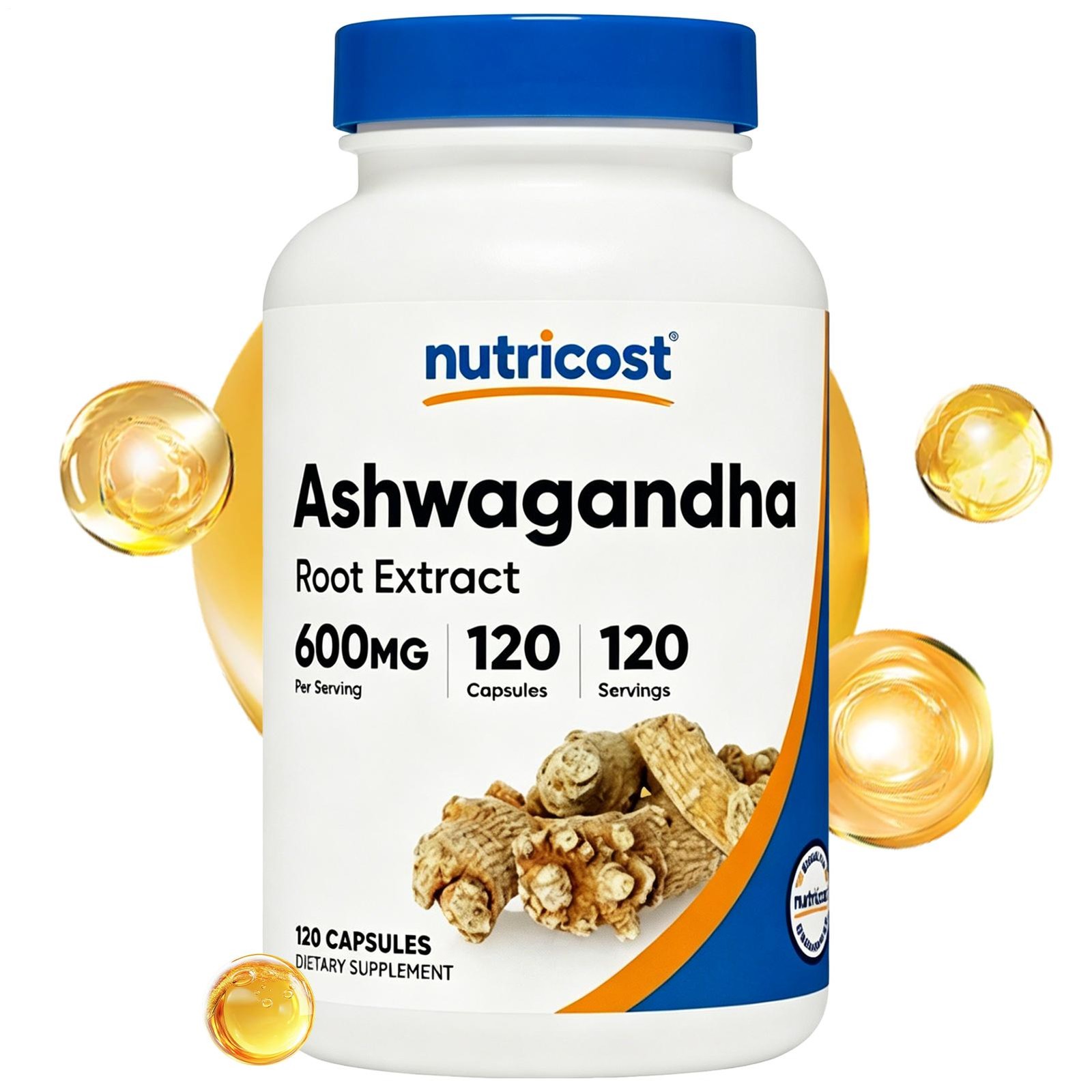 Nutricost Ashwagandha Root Herbal Supplement 600mg (120 Capsules)