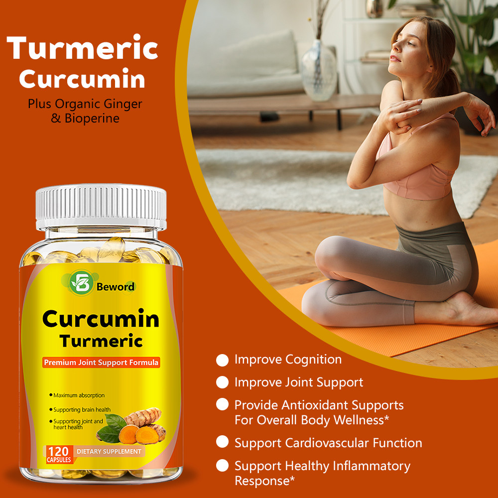 TURMERIC 95% CURCUMIN 1950mg EXTRACT TUMERIC BLACK PEPPER ANTIOXIDANT BEST.