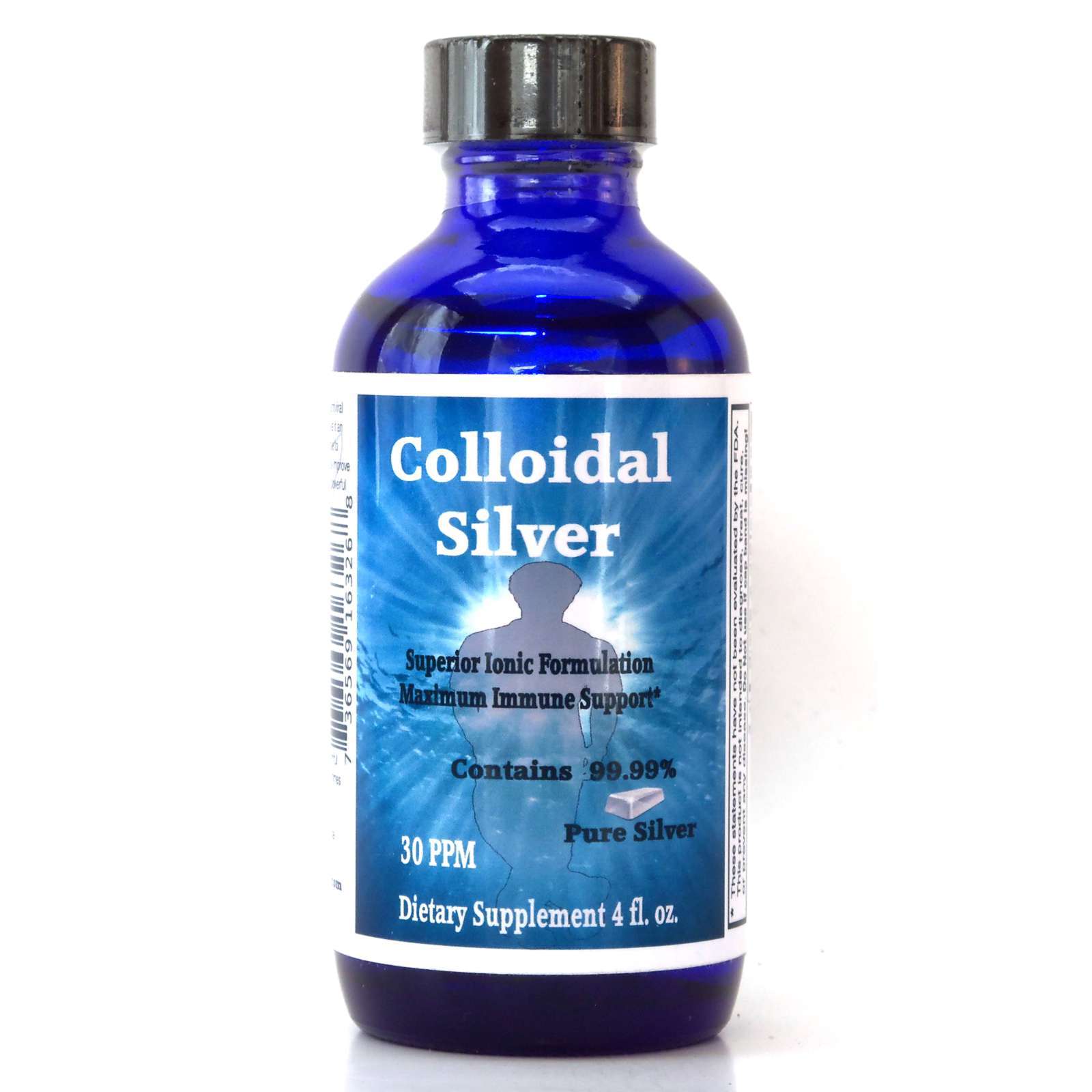 Superior Silver 30PPM 4 fl oz Bottle Ionic Silver