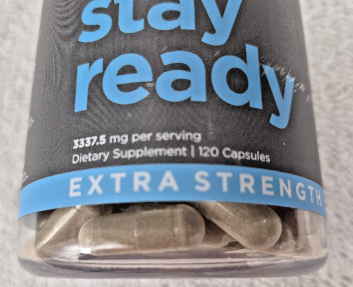 Pure for Men Stay Ready Fiber Supplement 120 Capsules exp 12/2027