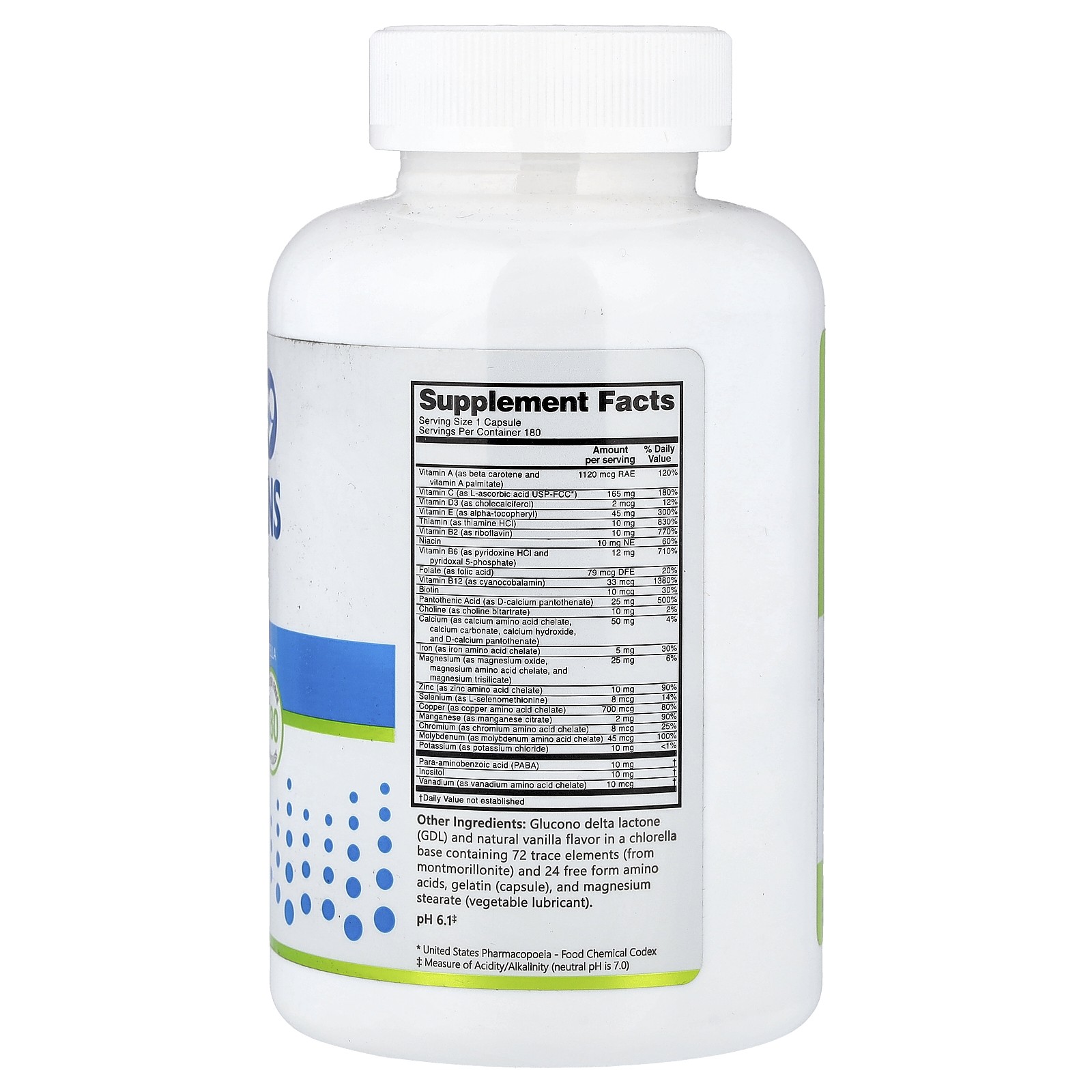 NutriBiotic Hypoallergenic Multiple 180 Capsules Egg-Free, Gluten-Free,