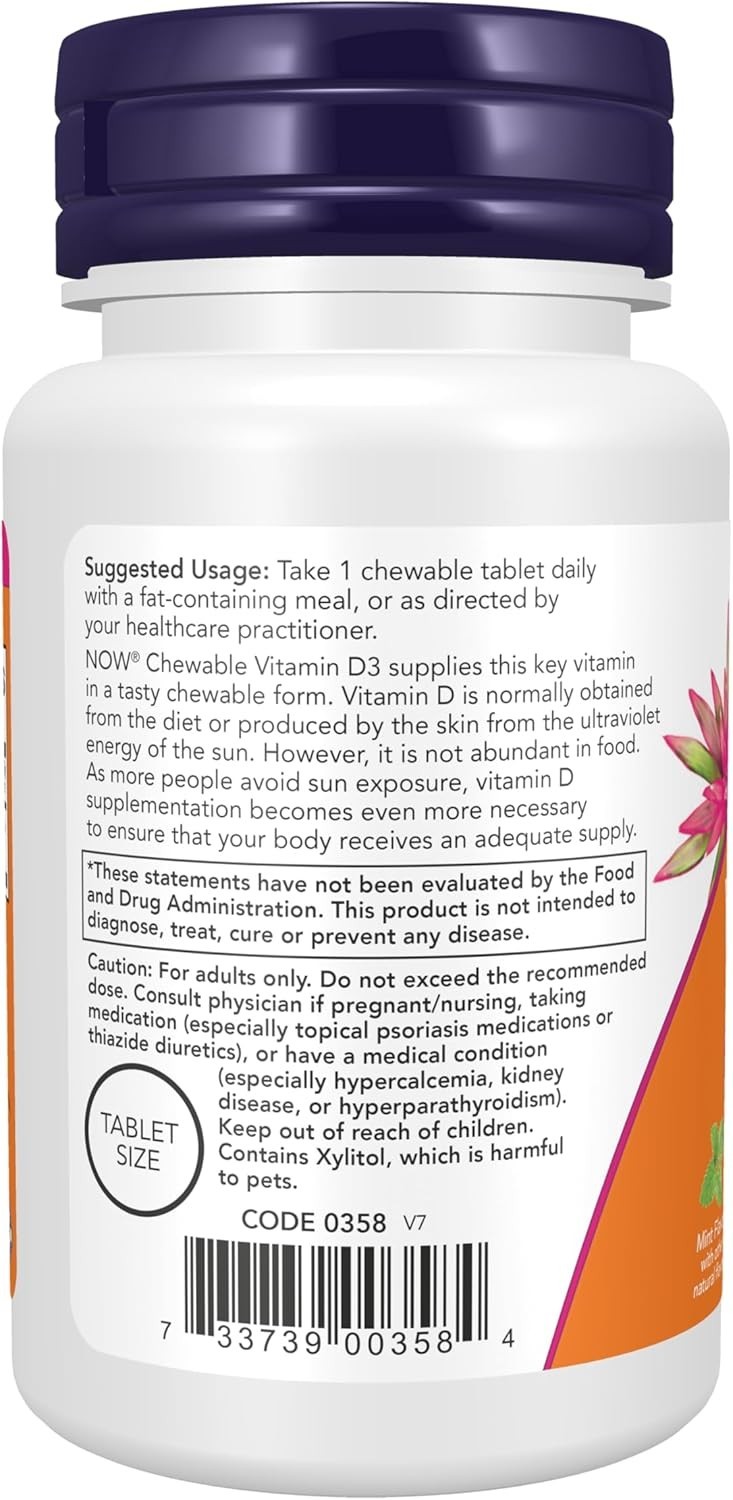 x2 Vitamin D-3 5000 IU Chewables