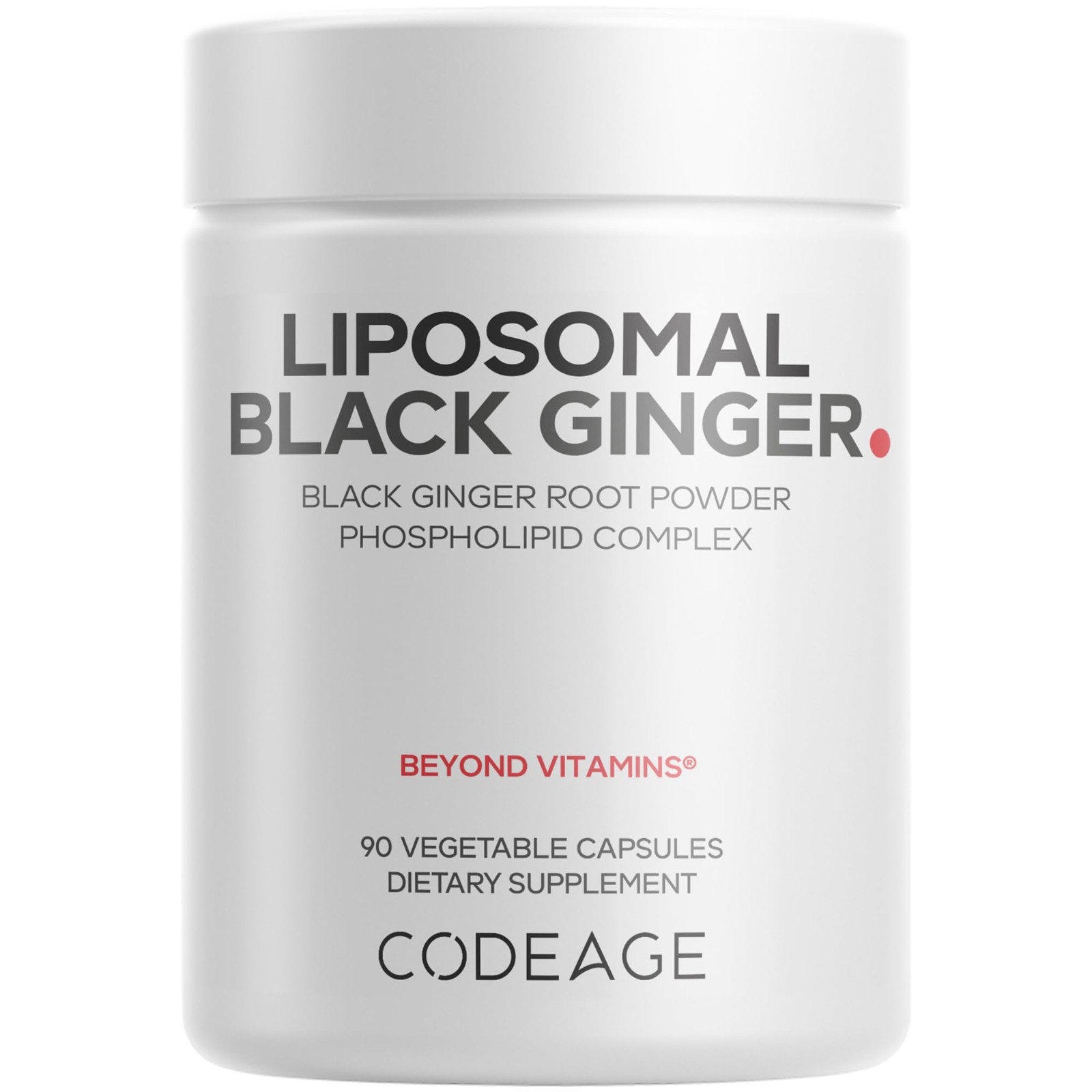 Liposomal Black Ginger 500mg Capsules – Kaempferia Parviflora, 90 Count, 3-Month
