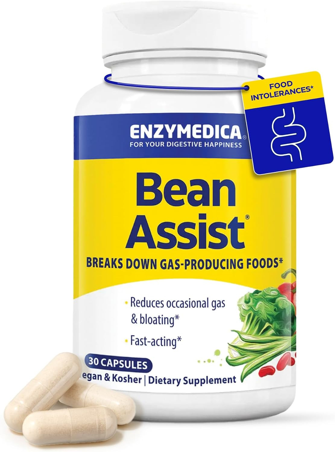 , Beanassist, Alpha Galactosidase Enzyme for Digestive Support, Reduces Occasion