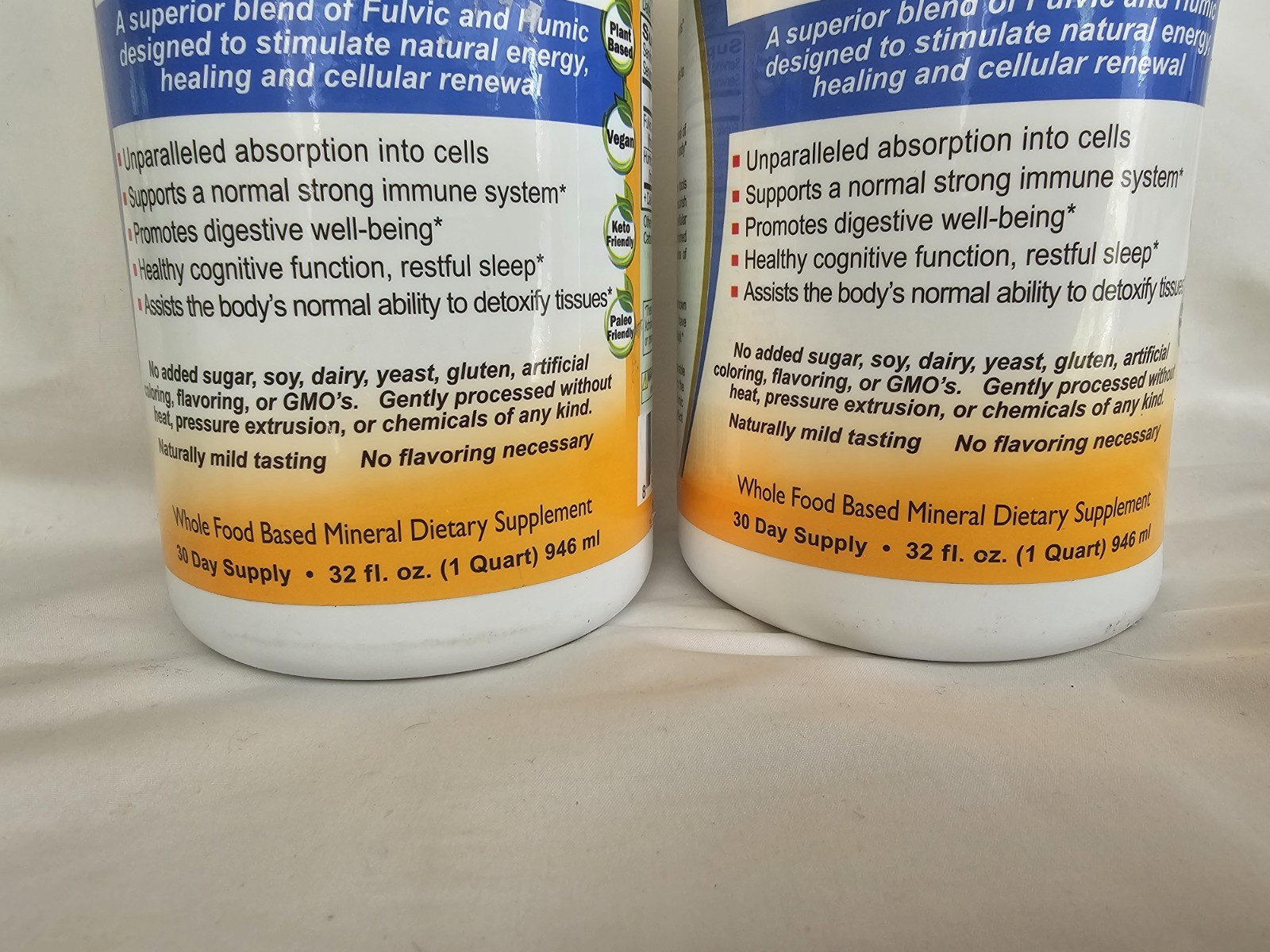 Vital Earth Minerals Fulvic-Humic Mineral Blend Each 32 fl oz 2 Pack