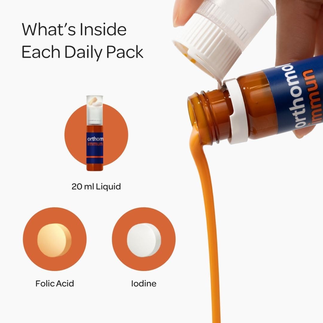 Orthomol Immun – German-Made Multivitamin Vials for Immune Strength, 30 Days