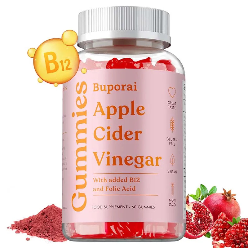 Apple Cider Vinegar 60pcs,Appetite Suppression, Fat Metabolism,Digestive Health
