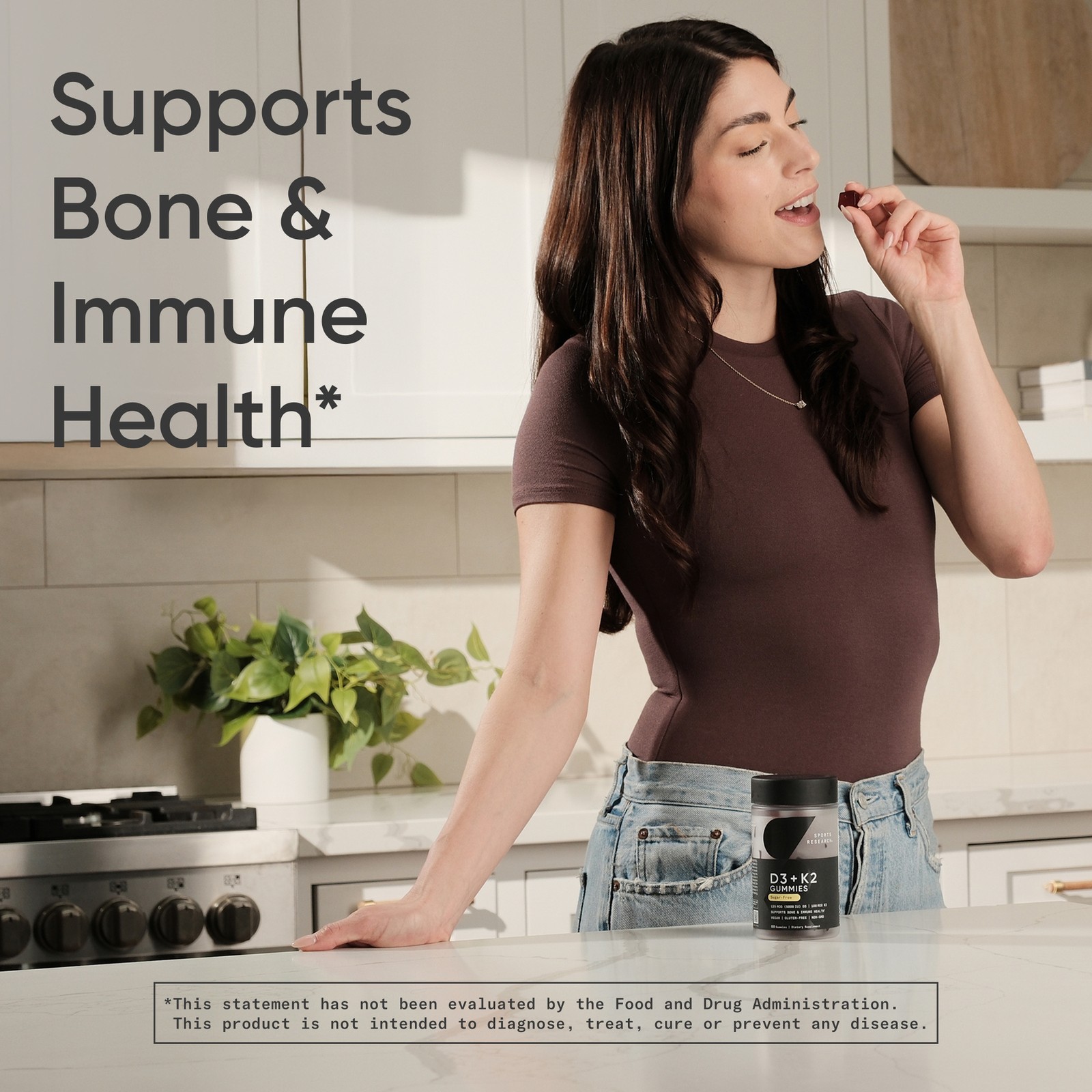 Vegan Vitamin D3 125mcg + K2 100mcg (60 gummies)
