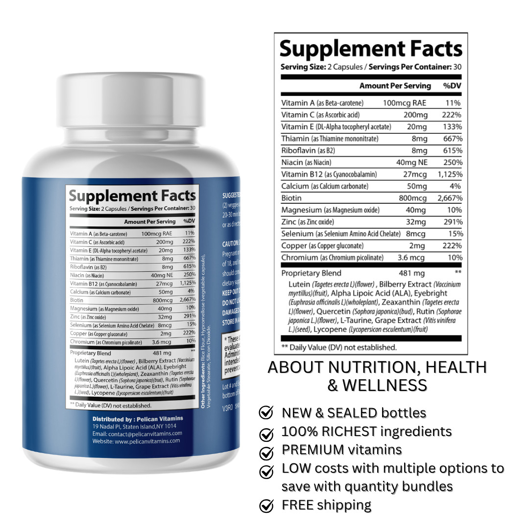 Visiovita- Prostate Support- 12 Bottles- 720 Capsules