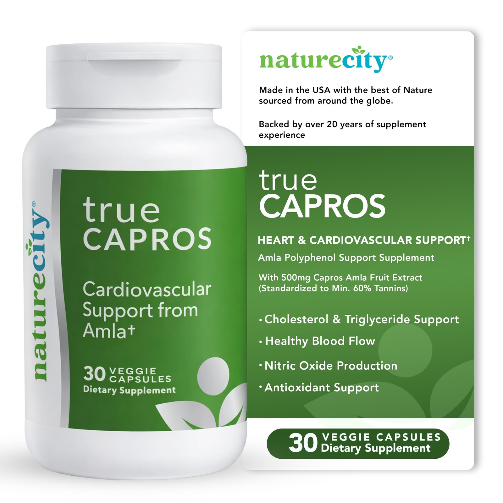 NatureCity True-Capros Amla Fruit Extract Supplement 30 Count (Pack of 1)