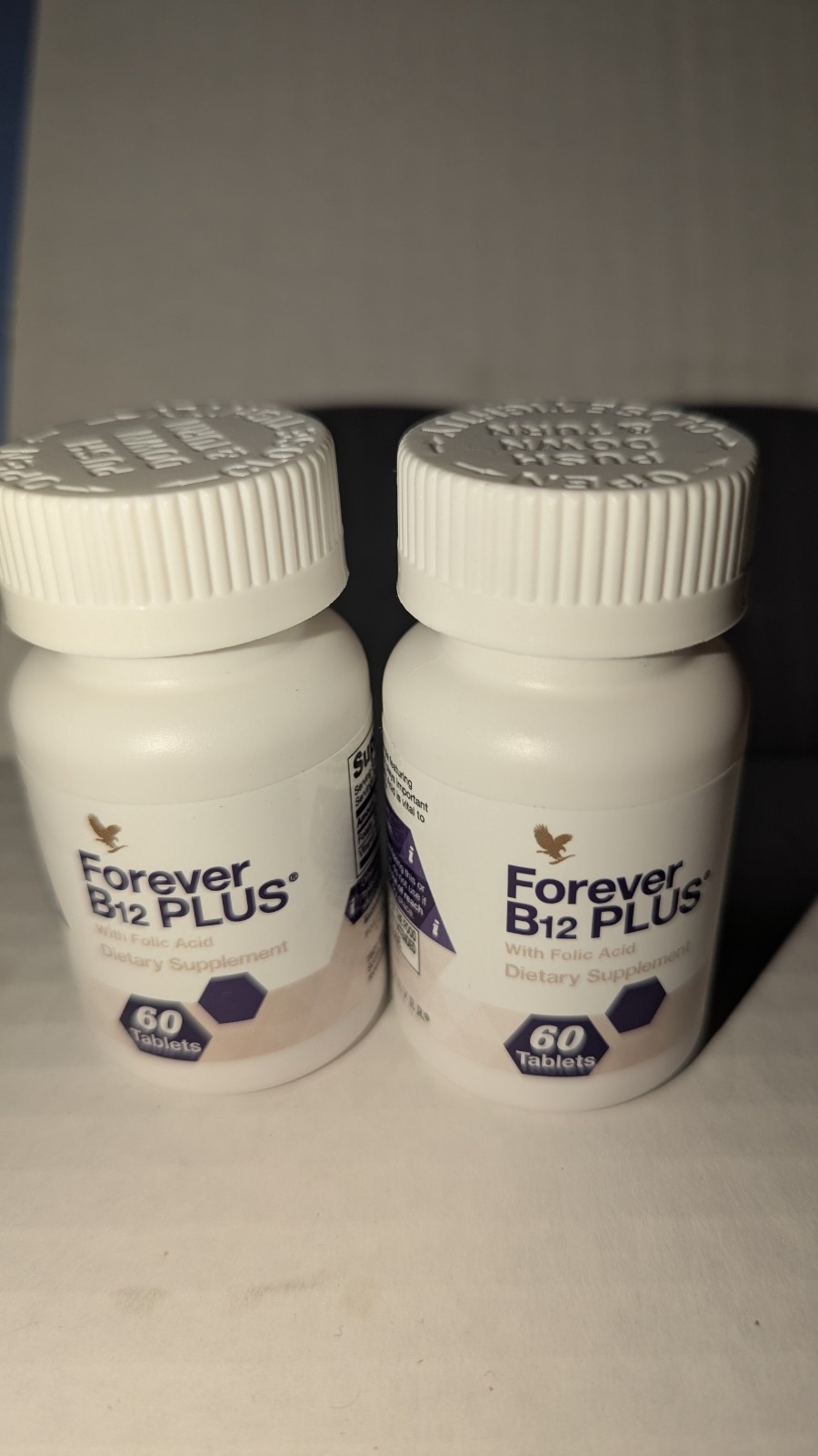 NIB Forever Living Forever B12 Plus®, 60 tablets x 2 bottles. EXP. 06/2028