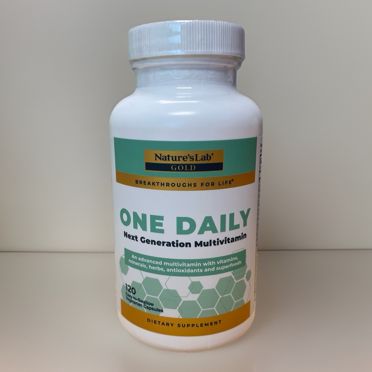 Natures Lab One Daily Multivitamin 120 Vegetarian Capsules Advanced w Superfoods