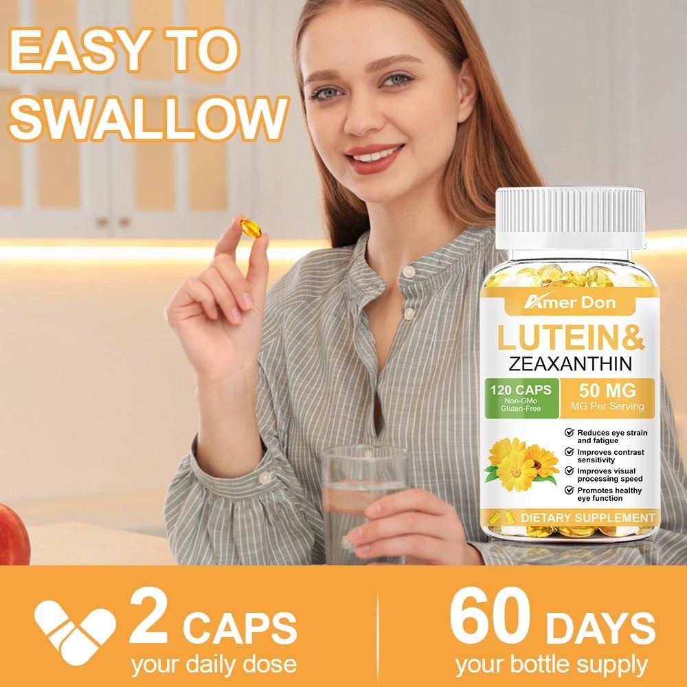 Lutein and Zeaxanthin 50 mg | 120 Softgels | Eye Health Vitamins | Vision Health