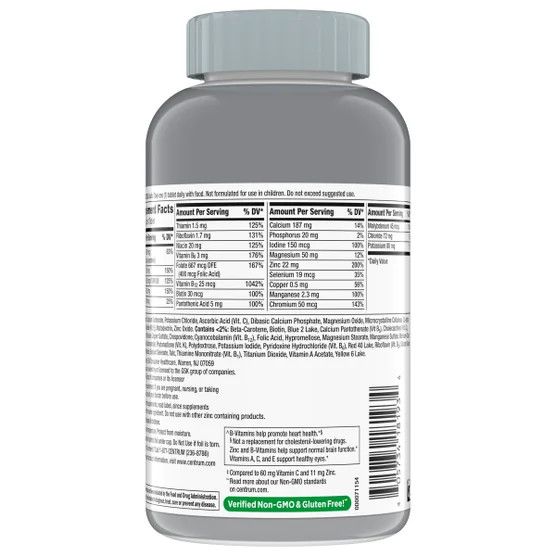 Pack Centrum Silver Adults 50+ Multivitamin, 325 Tablets