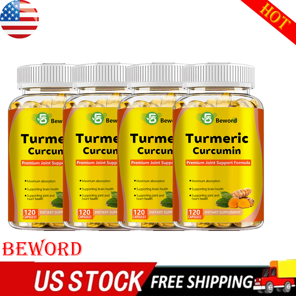 TURMERIC 95% CURCUMIN 1950mg EXTRACT TUMERIC BLACK PEPPER ANTIOXIDANT BEST-