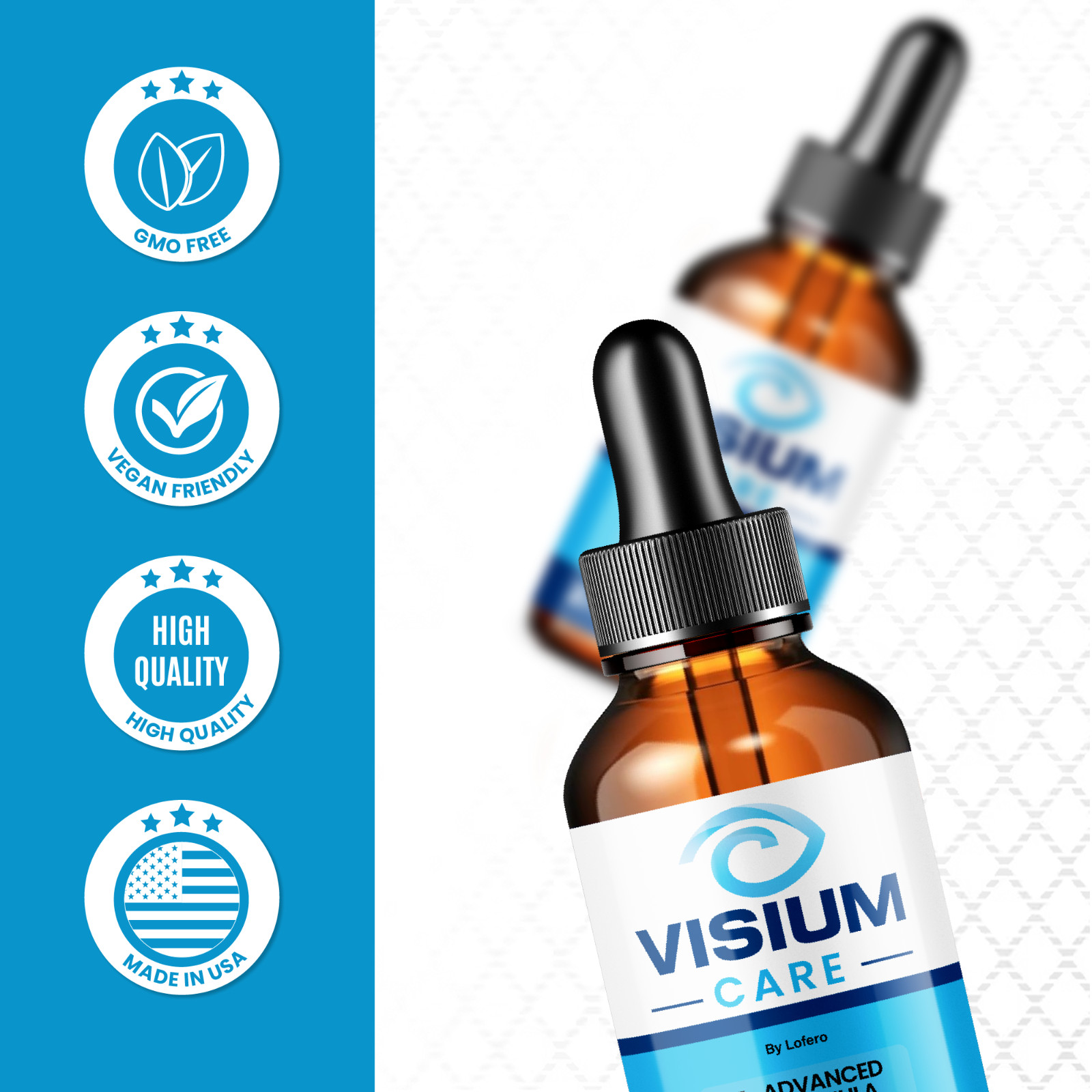 (3 Pack) Visium Care Eye Drops for Vision VisiumCare Supplement Formula (6 oz)