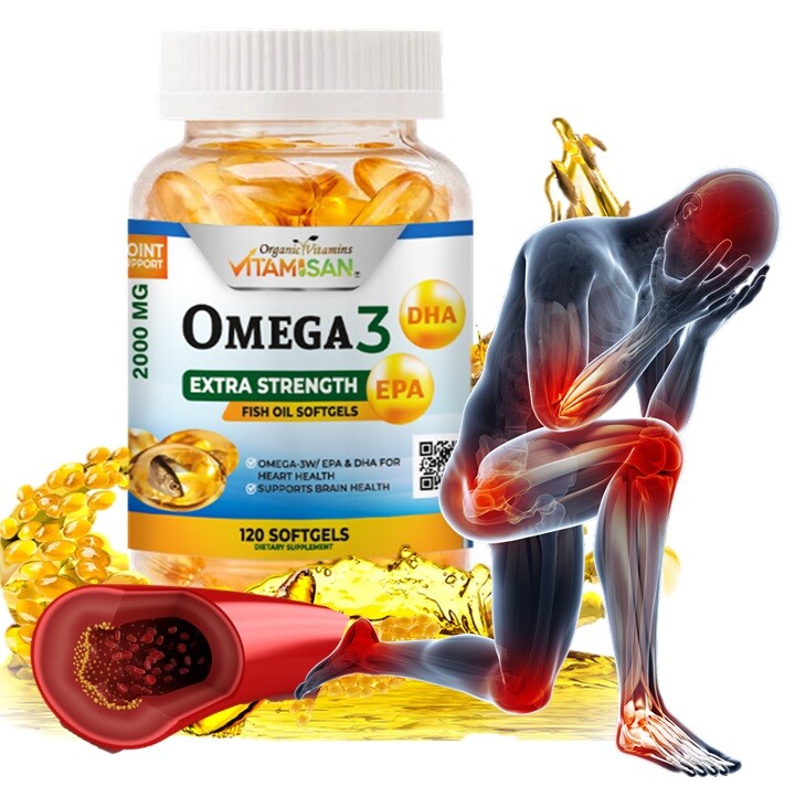 OMEGA 3 xl sofgels 2000mg 120 Softgels FISH OIL Epa Dha Essential Fatty Acids