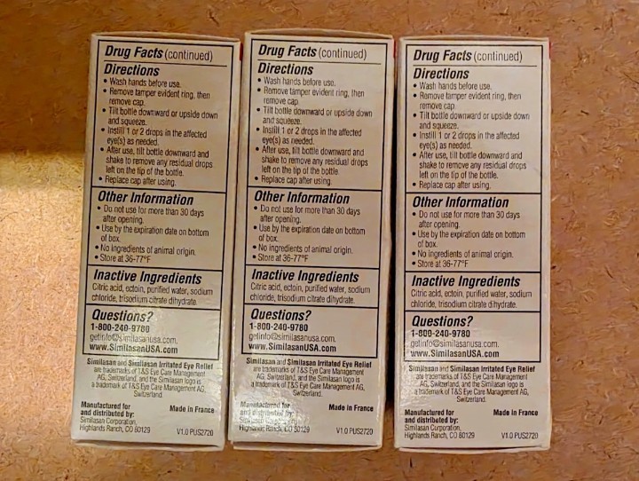 (3X) DRY Eye Relief – 0.33 fl oz HOMEOPATHIC EXP 09/27
