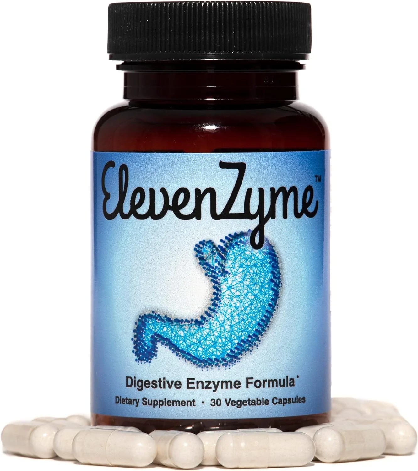 Elevenzyme – Natural Digestive Enzyme Supplement – Non-Gmo, Vegan