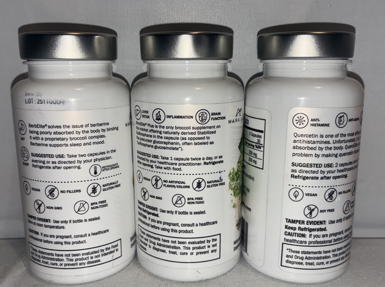 Lot If 3- Mara Labs Vitamins / Exp 05/2026