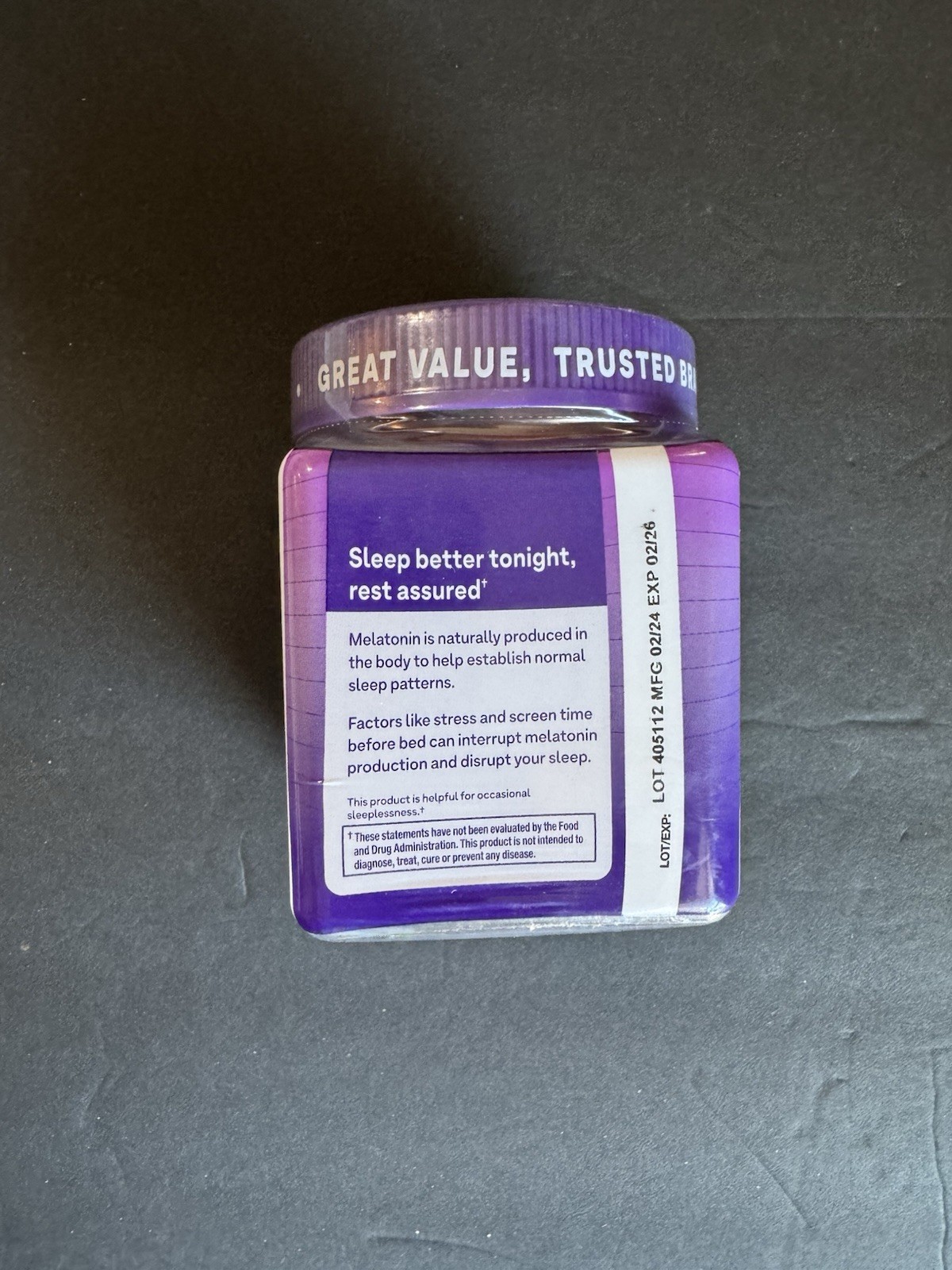 Natrol Melatonin 5mg 90 Gummies Strawberry Sleep Aid Exp 02/2026 New