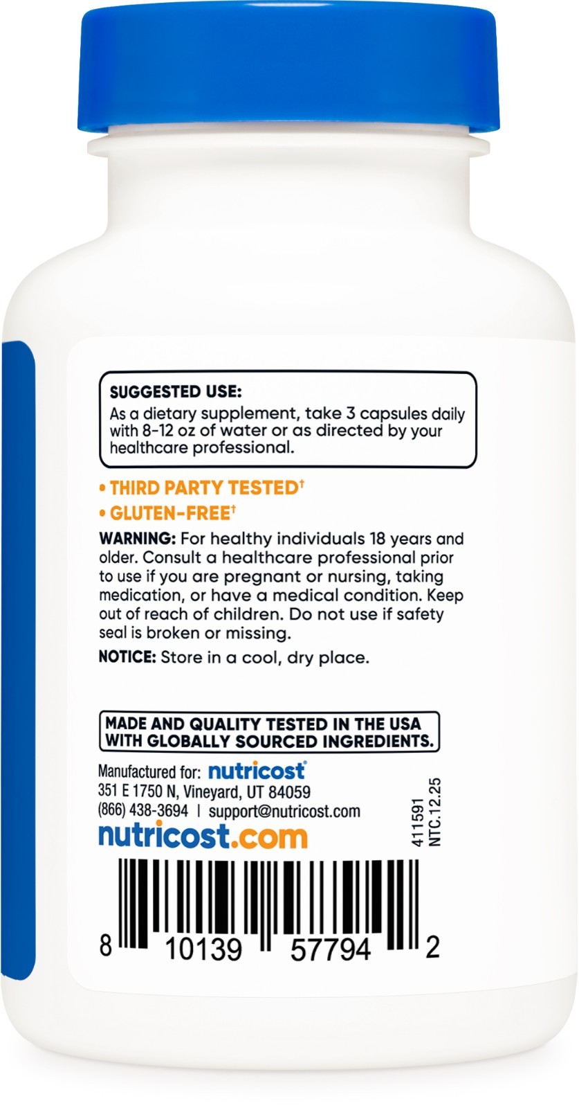 Nutricost Proteolytic Enzymes (6 Digestive Enzymes) 90 Capsules – 30 Servings