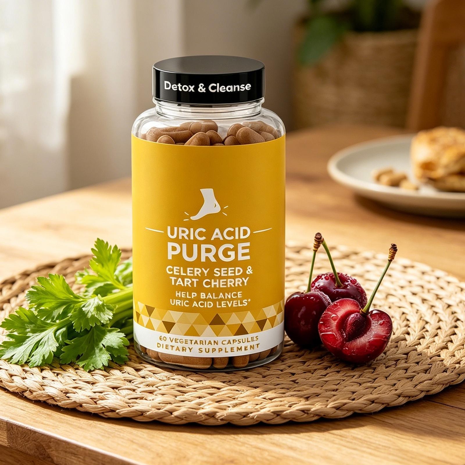 Purge! Uric Acid Flush Detox Cleanse Joint Support & Active Mobility Tart Cherry