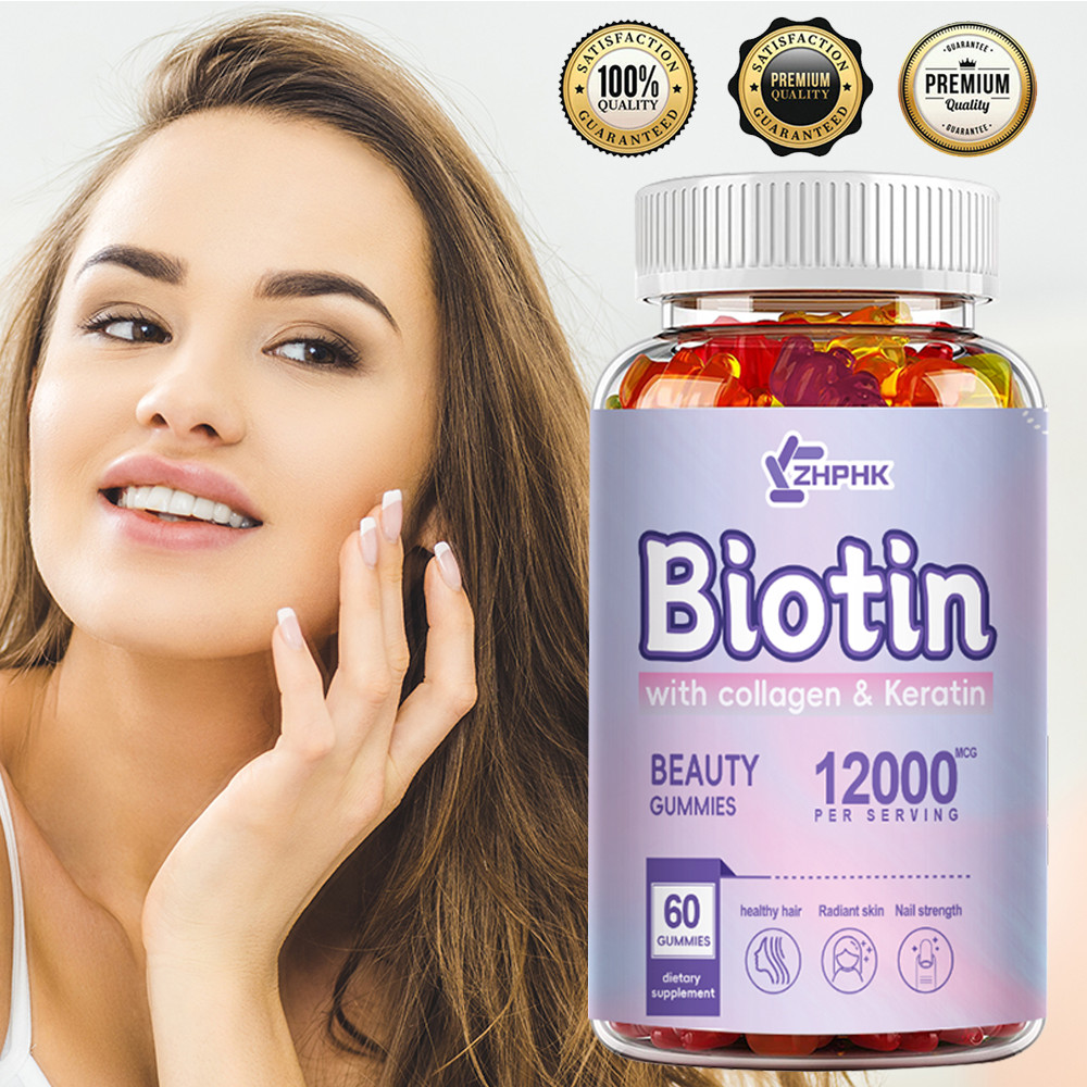 Biotin Collagen & Keratin 12,000mcg For Hair, Skin, Nails, Bone and Joint Health