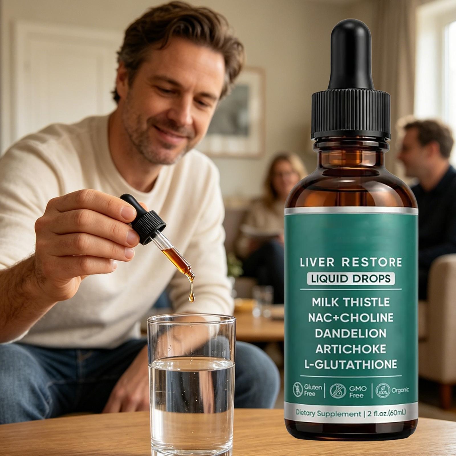 Purelia Liver Restore Drops – Complete Liver Detox Support Supplement 60ml