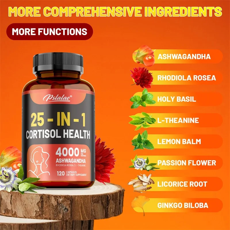 25-IN-1 Cortisol Health 120pcs – Improve Mood, Focus, and Reduce Cortisol Levels